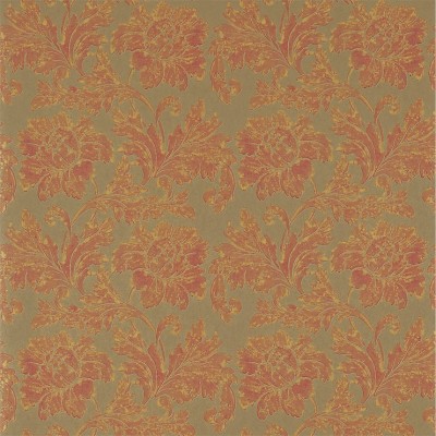 Фото Обои с рисунком - Растение - стиль Английская классика - Коричневые - Купить в Интернет-магазине