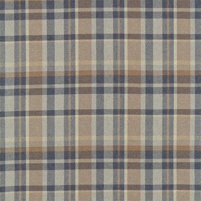 Фото Ткань портьерная с рисунком - Клетка - стиль Английский - Голуба - Купить в Интернет-магазине