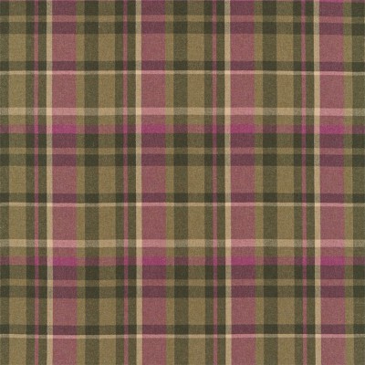 Фото Ткань портьерная с рисунком - Клетка - стиль Английский - Розовая - Купить в Интернет-магазине