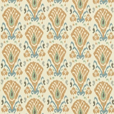 Фото Ткань портьерная с рисунком - Орнамент - стиль Английский - Кремовый - Купить в Интернет-магазине