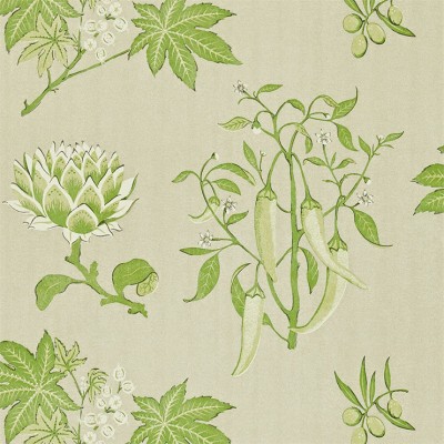Фото Обои с рисунком - Растение - стиль Английская классика - Серые - Купить в Интернет-магазине