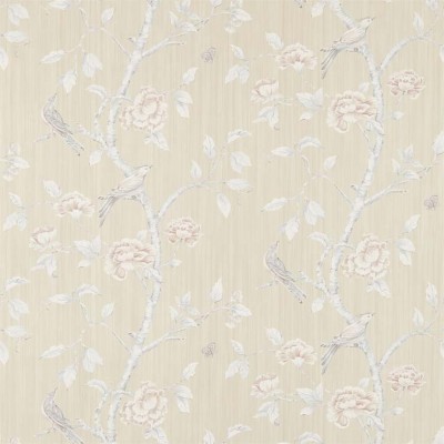 Фото Обои с рисунком - Растение - стиль Английская классика - Светло-коричневые - Купить в Интернет-магазине