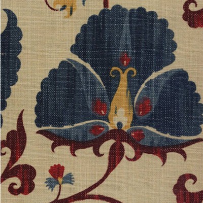 Фото Ткань портьерная с рисунком - Цветы - стиль Английский - Купить в Интернет-магазине