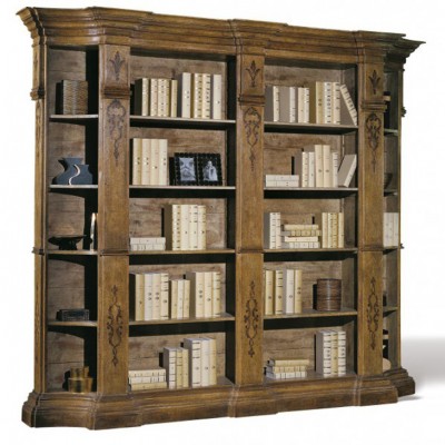 Фото Шкаф книжный/библиотека - стиль Тоскана - Для кабинета - Купить в Интернет-магазине