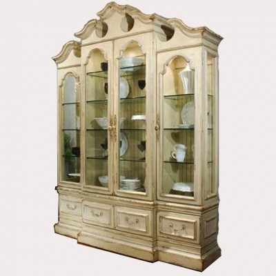 Фото Витрина широкая - стиль American Cottage - Для гостиной - Со стеклянными дверями - Habersham - Grand Cottage - Купить в Интернет-магазине