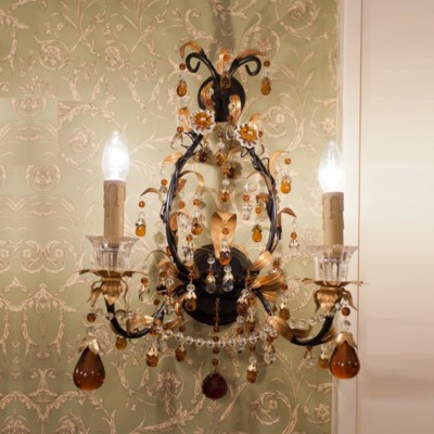 Фото Бра, светильник настенный - стиль Американская классика - Стеклянный - Купить в Интернет-магазине