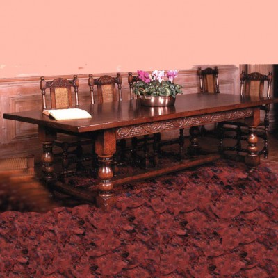 Фото Стол обеденный - стиль Тюдор и готика - Для столовой - большие обеденные столы производства США - Titchmarsh & Goodwin - English classic oak - Купить в Интернет-магазине