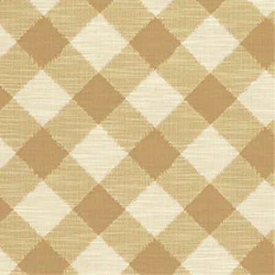 Фото Ткань портьерная с рисунком - Клетка - стиль Американский - Бежевая - Купить в Интернет-магазине