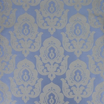 Фото Ткань портьерная с рисунком - Дамаск - стиль Современный - Синий - Купить в Интернет-магазине