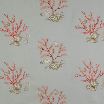 Фото Ткань портьерная с рисунком - Крупный декор - стиль Английский - Серый - Купить в Интернет-магазине