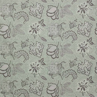 Фото Ткань портьерная с рисунком - Крупный декор - стиль Английский - Зеленый - Купить в Интернет-магазине