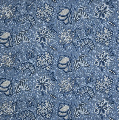 Фото Ткань портьерная с рисунком - Крупный декор - стиль Английский - Голуба - Купить в Интернет-магазине