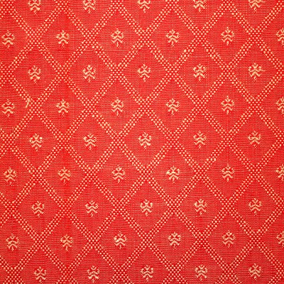 Фото Ткань портьерная с рисунком - Орнамент - стиль Английский - Красный - Купить в Интернет-магазине