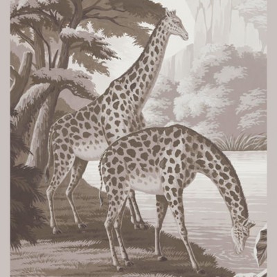 Фото Обои тканевые - Крупный декор - стиль Английская классика - Серые - Купить в Интернет-магазине