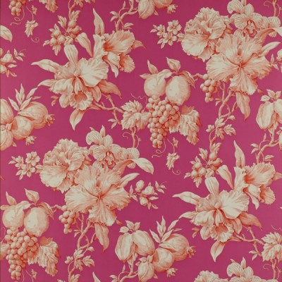 Фото Обои с рисунком - Цветы - стиль Английская классика - Малиновые - Купить в Интернет-магазине