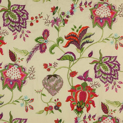Фото Ткань портьерная с рисунком - Цветы - стиль Английский - Купить в Интернет-магазине