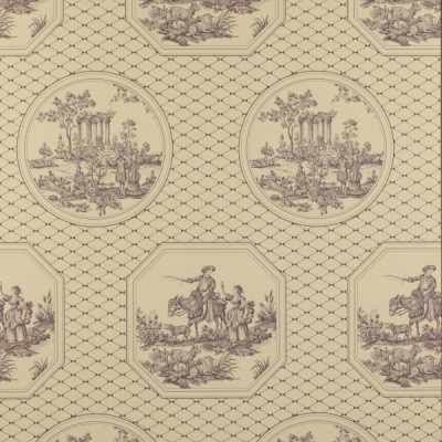 Фото Обои с рисунком - Туаль - стиль Английская классика - Бежевые - Купить в Интернет-магазине
