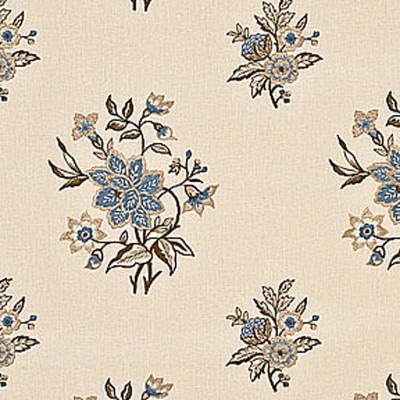 Фото Ткань портьерная с рисунком - Цветы - стиль Английский - Купить в Интернет-магазине