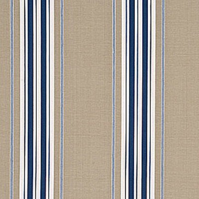 Фото Ткань портьерная с рисунком - Полоски - стиль Английский - Синие - Купить в Интернет-магазине