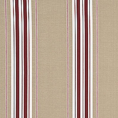 Фото Ткань портьерная с рисунком - Полоски - стиль Английский - Красные - Купить в Интернет-магазине