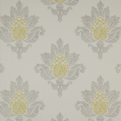 Фото Обои с рисунком - Дамаск - стиль Английская классика - Серые - Купить в Интернет-магазине