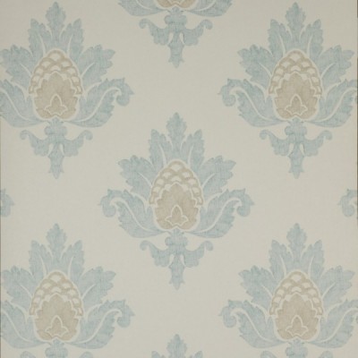 Фото Обои с рисунком - Дамаск - стиль Английская классика - Светло-серые - Купить в Интернет-магазине