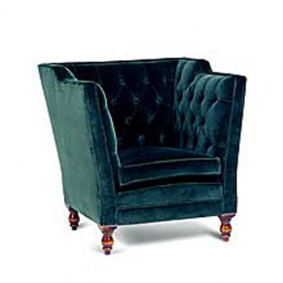 Фото Кресло обитое - стиль Английская классика - Для гостиной - удобное кресло производства США - Hepple - English traditional upholstery - Купить в Интернет-магазине