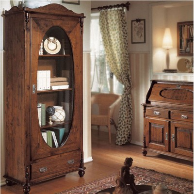 Фото Шкаф книжный/библиотека - стиль Тоскана - Для кабинета - Купить в Интернет-магазине