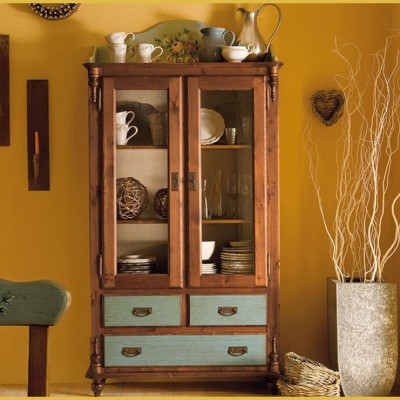 Фото Витрина узкая - стиль Тоскана - Для столовой - Купить в Интернет-магазине