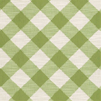 Фото Ткань портьерная с рисунком - Клетка - стиль Американский - Зеленая - Купить в Интернет-магазине