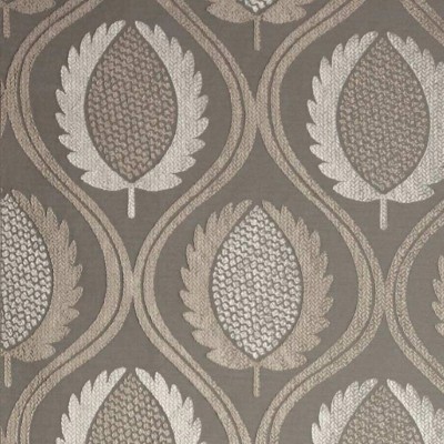 Фото Ткань портьерная с рисунком - Орнамент - стиль Современный - Коричневый - Купить в Интернет-магазине