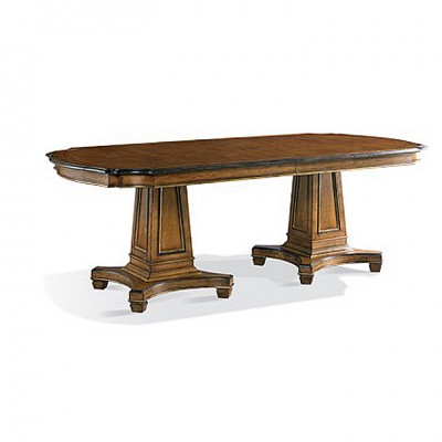 Фото Стол обеденный - стиль Гранд Салон - Для столовой - большие обеденные столы производства США - Hickory White - Continental II - Купить в Интернет-магазине