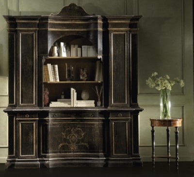 Фото Шкаф книжный/библиотека - стиль Тоскана - Для кабинета - Купить в Интернет-магазине