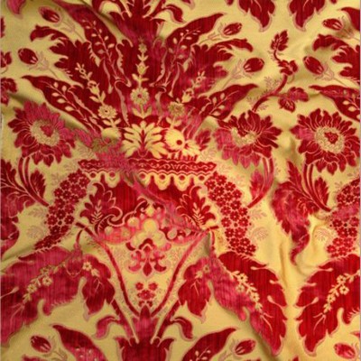 Фото Ткань портьерная с рисунком - Дамаск - стиль Английский - Золотой - Купить в Интернет-магазине