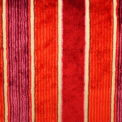 Фото Ткань портьерная с рисунком - Полоски - стиль Английский - Красные - Купить в Интернет-магазине