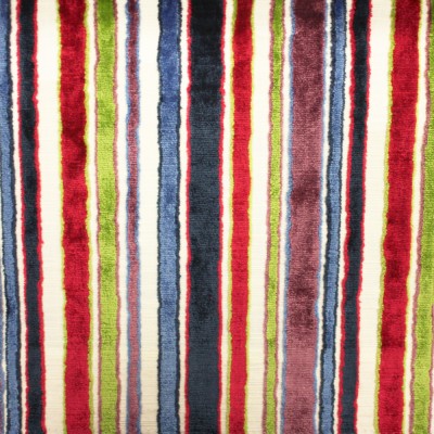 Фото Ткань портьерная с рисунком - Полоски - стиль Английский - Синие - Купить в Интернет-магазине