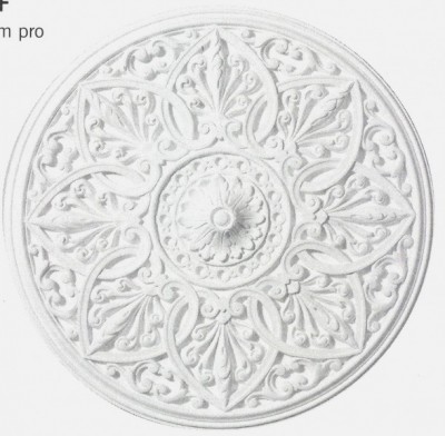 Фото Розетка потолочная гипсовая - стиль Английский - Купить в Интернет-магазине