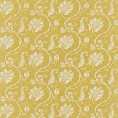 Фото Ткань портьерная с рисунком - Дамаск - стиль Английский - Желтый - Купить в Интернет-магазине