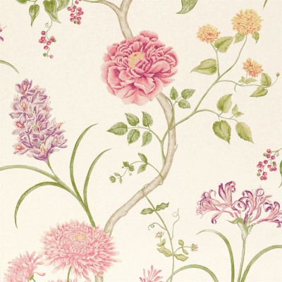 Фото Обои с рисунком - Орнамент - стиль Английская классика - Кремовые - Купить в Интернет-магазине