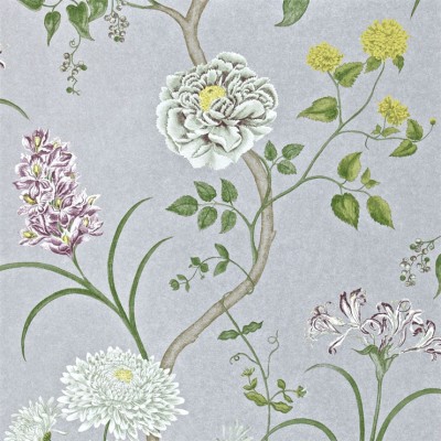 Фото Обои с рисунком - Орнамент - стиль Английская классика - Синие - Купить в Интернет-магазине