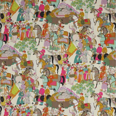 Фото Ткань портьерная с рисунком - Крупный декор - стиль Европейский - Белый - Купить в Интернет-магазине