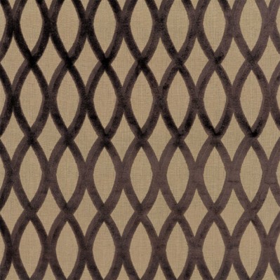 Фото Ткань портьерная с рисунком - Орнамент - стиль Американский - Коричневый - Купить в Интернет-магазине