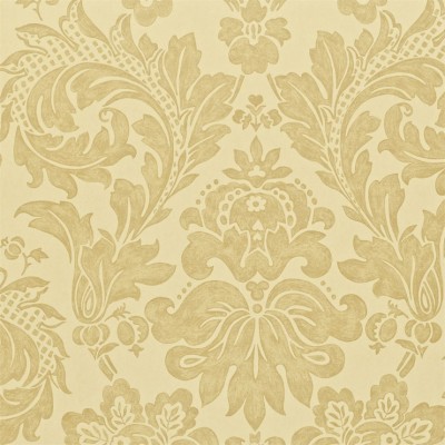 Фото Обои с рисунком - Дамаск - стиль Английская классика - Желтые - Купить в Интернет-магазине