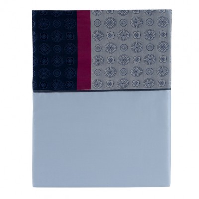 Фото Простынь гладкая - стиль Европейский - Синяя - Купить в Интернет-магазине