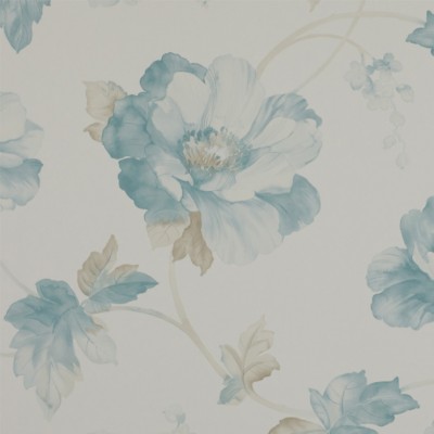 Фото Обои с рисунком - Цветы - стиль Английская классика - Серые - Купить в Интернет-магазине