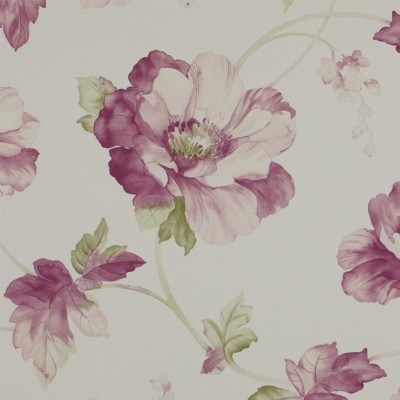 Фото Обои с рисунком - Цветы - стиль Английская классика - Светло-серые - Купить в Интернет-магазине