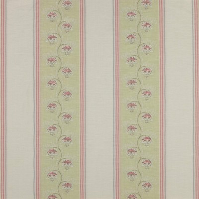 Фото Ткань портьерная с рисунком - Полоски - стиль Английский - Зеленые - Купить в Интернет-магазине