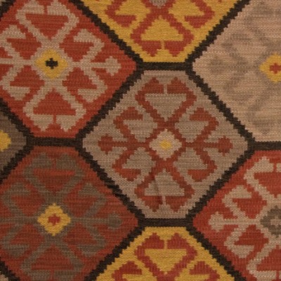 Фото Ткань портьерная с рисунком - Орнамент - стиль Английский - Желтый - Купить в Интернет-магазине