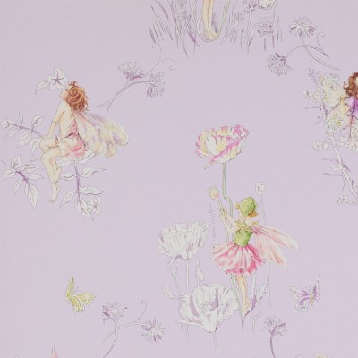 Фото Обои с рисунком - Детский рисунок - стиль Английская классика - Фиолетовые - Купить в Интернет-магазине