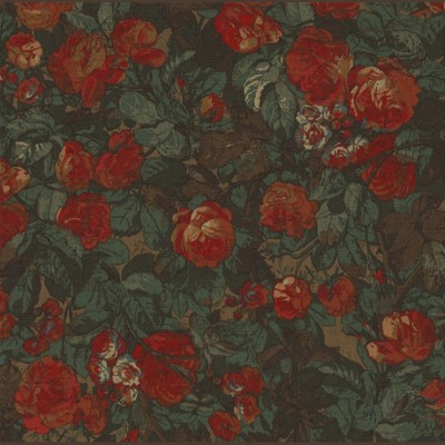 Фото Ткань портьерная с рисунком - Цветы - стиль Американский - Купить в Интернет-магазине